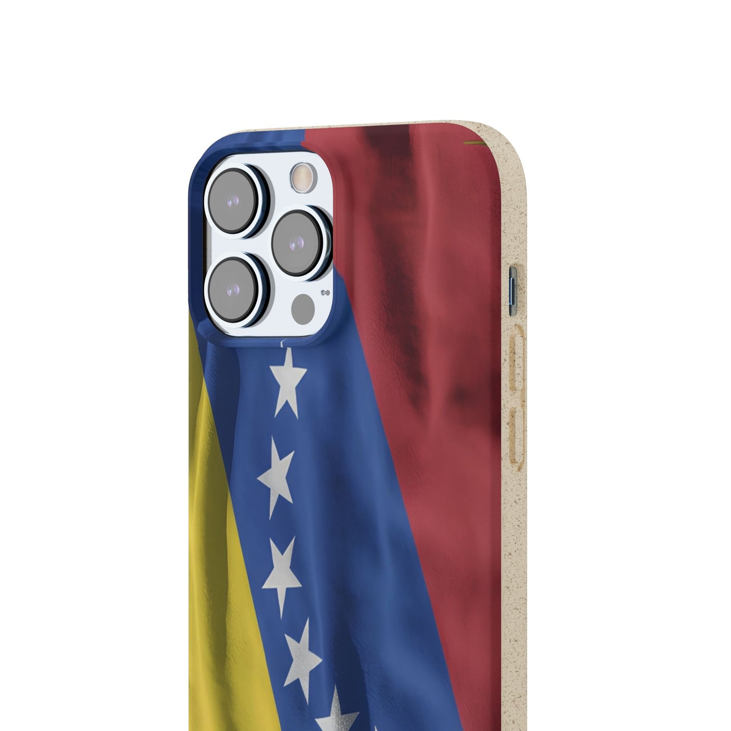 Forro para Celular Bandera de Venezuela | 7 Estrellas | Biodegradable | Personalízalo con tus iniciales o nombre