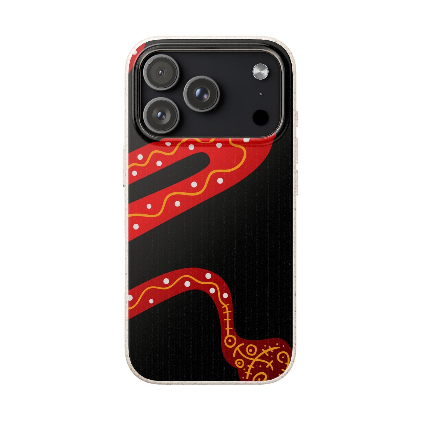 Funda de móvil biodegradable - Wiyu - "La serpiente emplumada" – Serie Amazonía