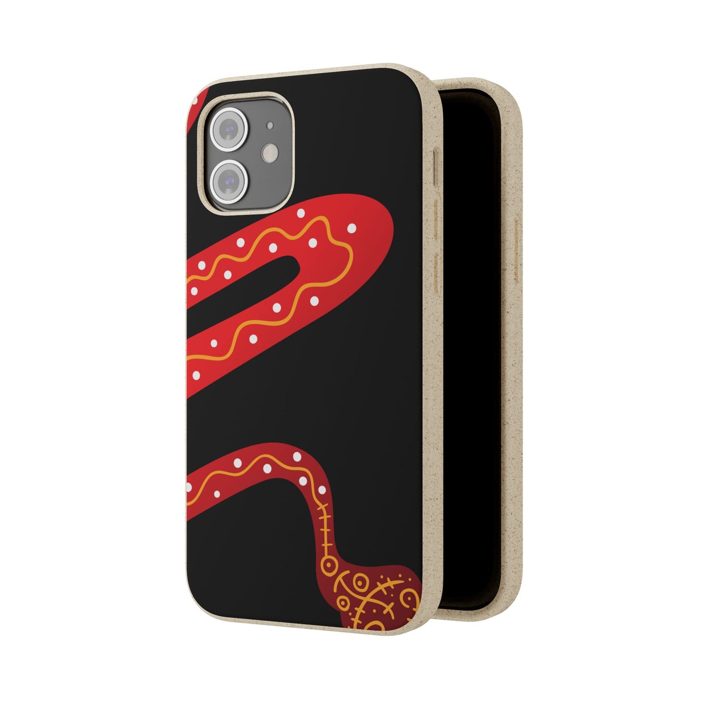 Funda de móvil biodegradable - Wiyu - "La serpiente emplumada" – Serie Amazonía