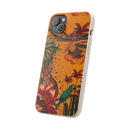 🌿 Fundas Biodegradables – Pintura de la Amazonía | Funda Ecológica para iPhone y Samsung