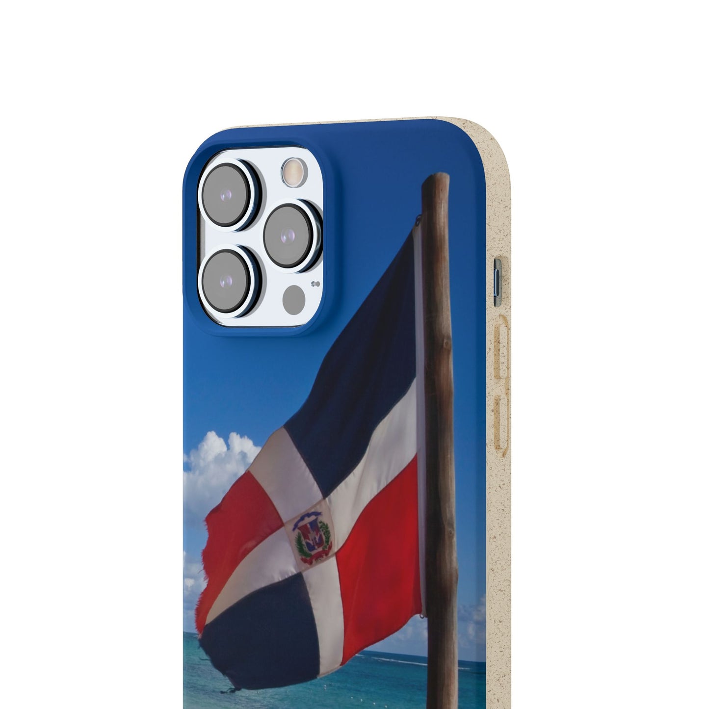 Funda Biodegradable | Bandera de RD en la Playa 🇩🇴 | iPhone y Samsung