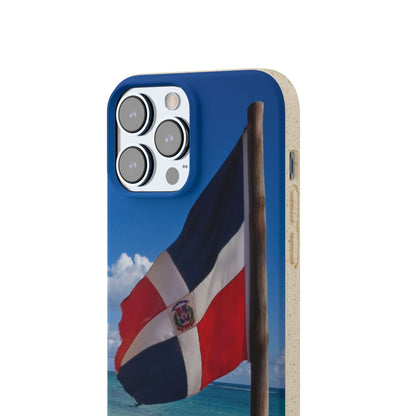 Funda Biodegradable | Bandera de RD en la Playa 🇩🇴 | iPhone y Samsung
