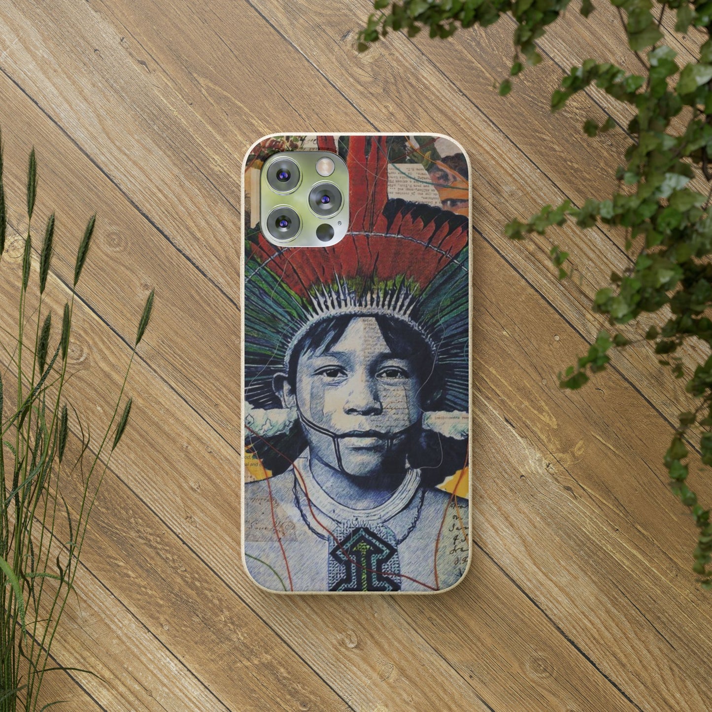 Fundas Biodegradables – collage de la Amazonía | Funda Ecológica para iPhone y Samsung