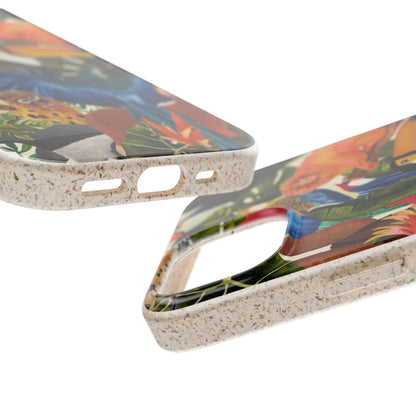 Funda Biodegradable | Pintura Aves de la Amazonía | iPhone y Samsung