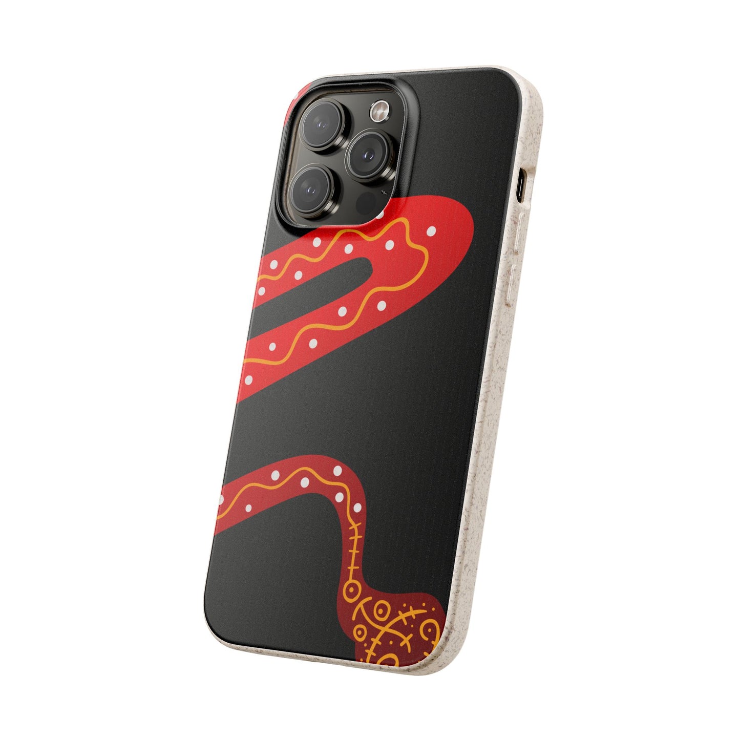 Funda de móvil biodegradable - Wiyu - "La serpiente emplumada" – Serie Amazonía