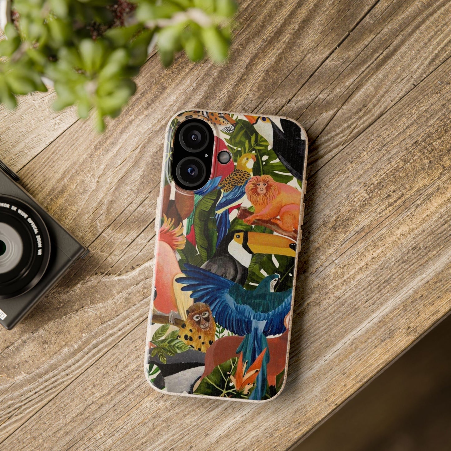 Funda Biodegradable | Pintura Aves de la Amazonía | iPhone y Samsung