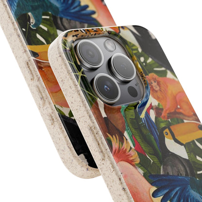 Funda Biodegradable | Pintura Aves de la Amazonía | iPhone y Samsung
