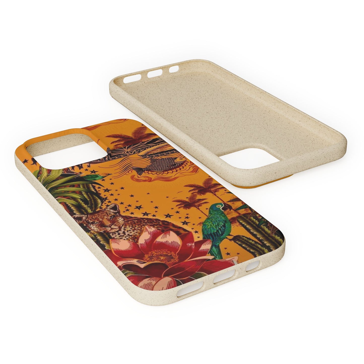 🌿 Fundas Biodegradables – Pintura de la Amazonía | Funda Ecológica para iPhone y Samsung