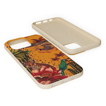 🌿 Fundas Biodegradables – Pintura de la Amazonía | Funda Ecológica para iPhone y Samsung