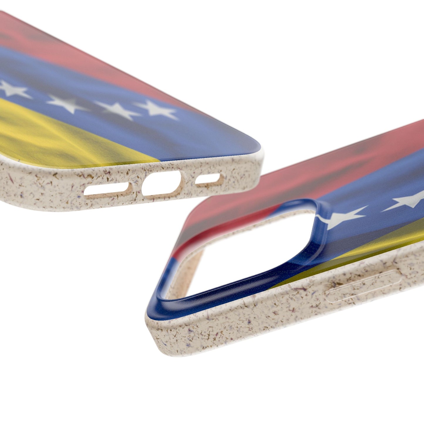 Forro para Celular Bandera de Venezuela | 7 Estrellas | Biodegradable | Personalízalo con tus iniciales o nombre
