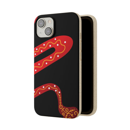 Funda de móvil biodegradable - Wiyu - "La serpiente emplumada" – Serie Amazonía