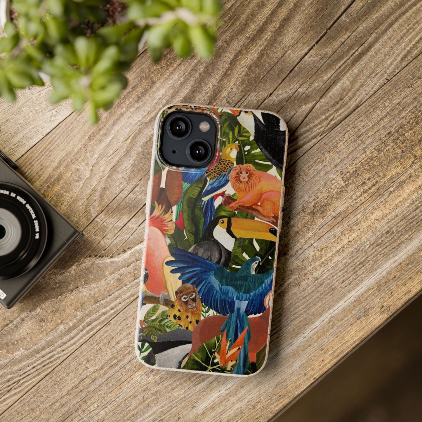 Funda Biodegradable | Pintura Aves de la Amazonía | iPhone y Samsung