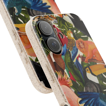 Funda Biodegradable | Pintura Aves de la Amazonía | iPhone y Samsung