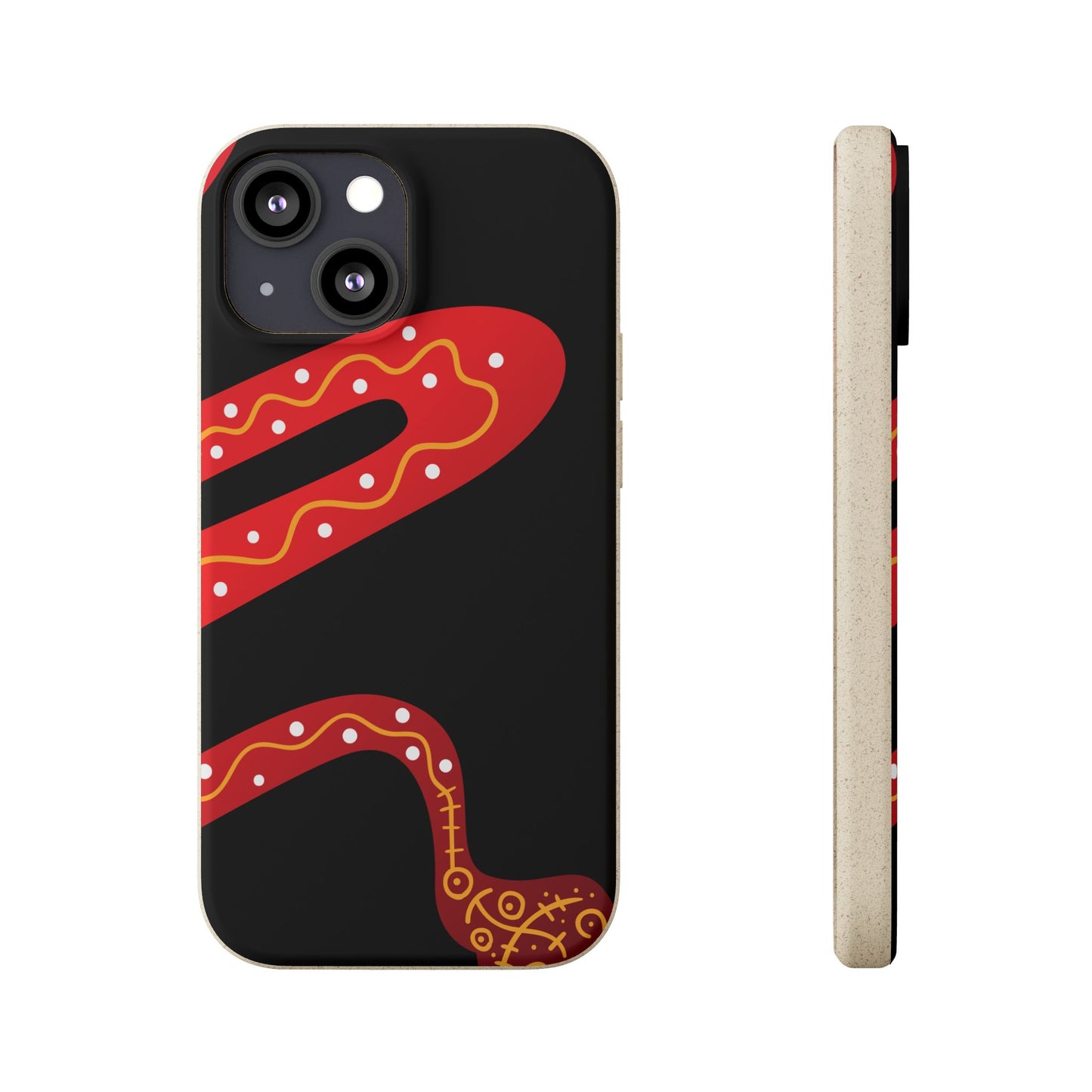 Funda de móvil biodegradable - Wiyu - "La serpiente emplumada" – Serie Amazonía