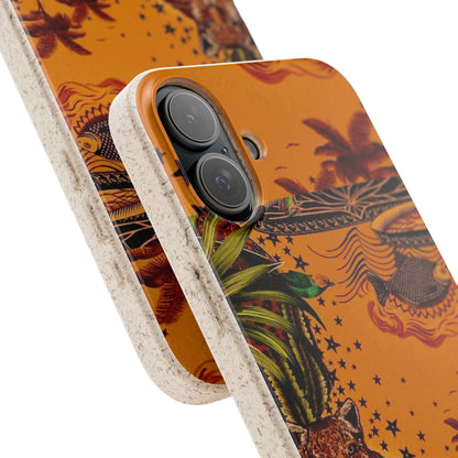 🌿 Fundas Biodegradables – Pintura de la Amazonía | Funda Ecológica para iPhone y Samsung