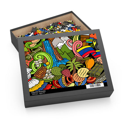 Puzzle Artístico de Venezuela | Rompecabezas Cultural Venezolano de 120, 252 y 500 Piezas