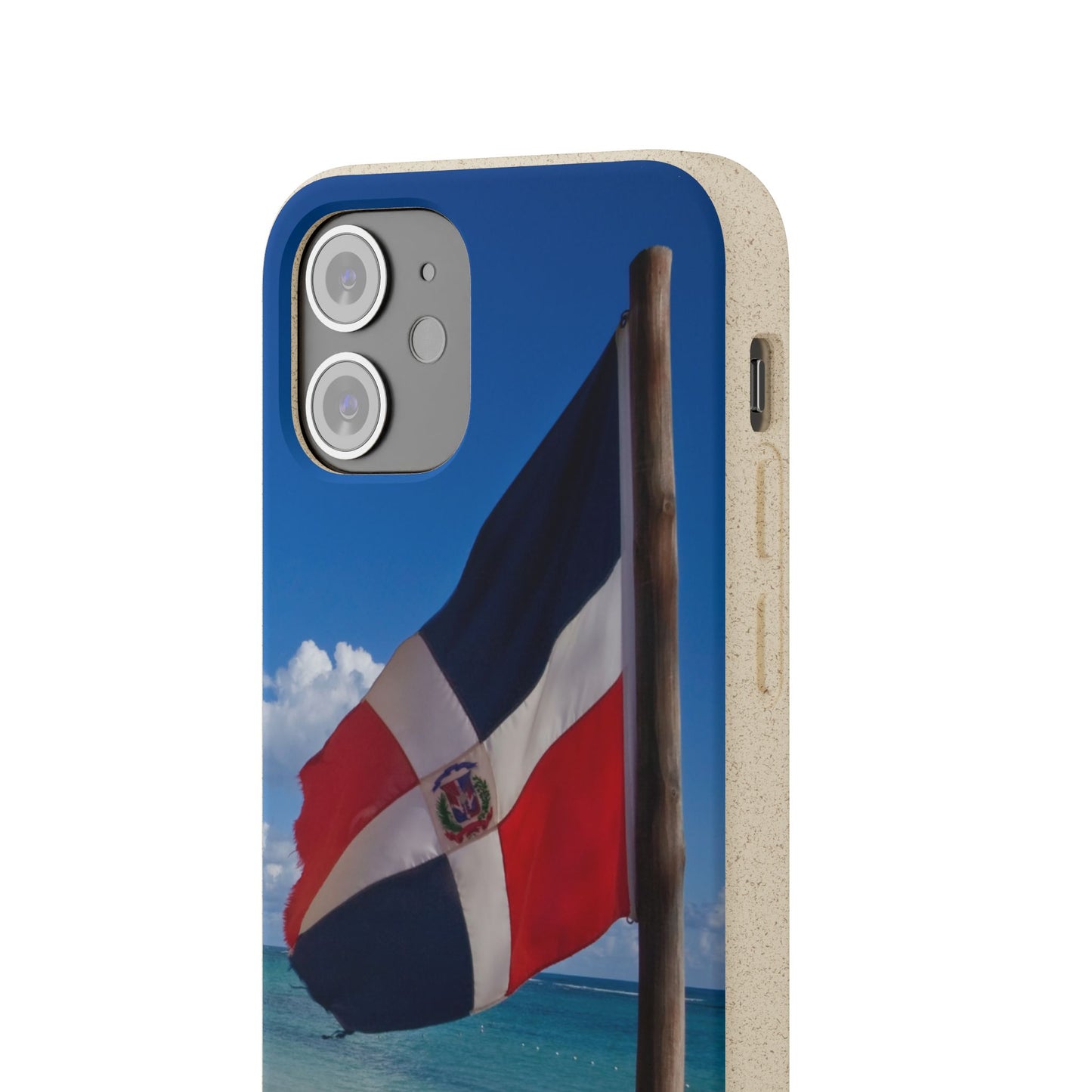 Funda Biodegradable | Bandera de RD en la Playa 🇩🇴 | iPhone y Samsung