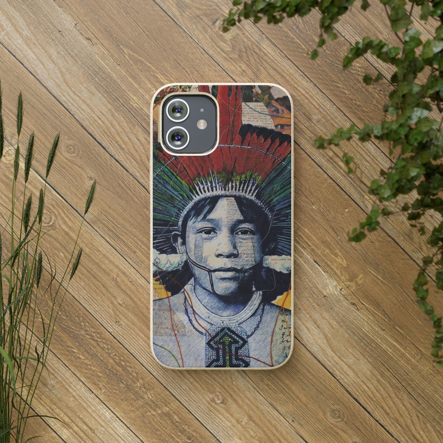 Fundas Biodegradables – collage de la Amazonía | Funda Ecológica para iPhone y Samsung
