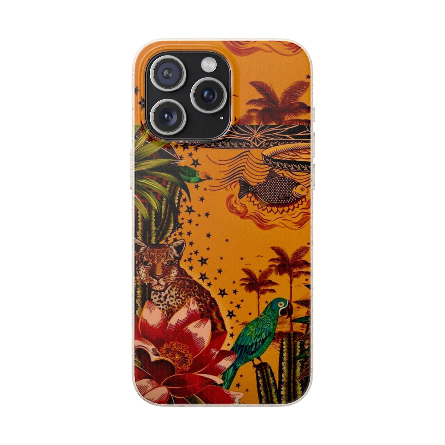 🌿 Fundas Biodegradables – Pintura de la Amazonía | Funda Ecológica para iPhone y Samsung