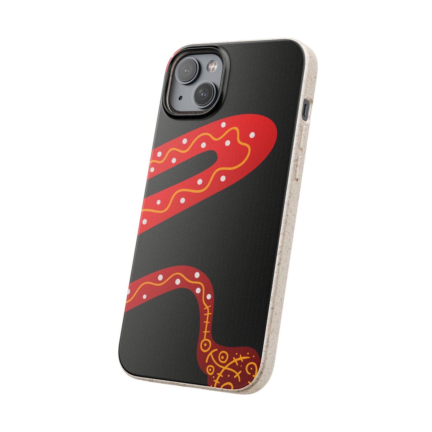 Funda de móvil biodegradable - Wiyu - "La serpiente emplumada" – Serie Amazonía