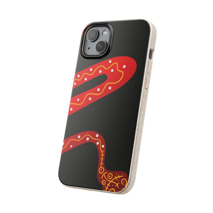 Funda de móvil biodegradable - Wiyu - "La serpiente emplumada" – Serie Amazonía