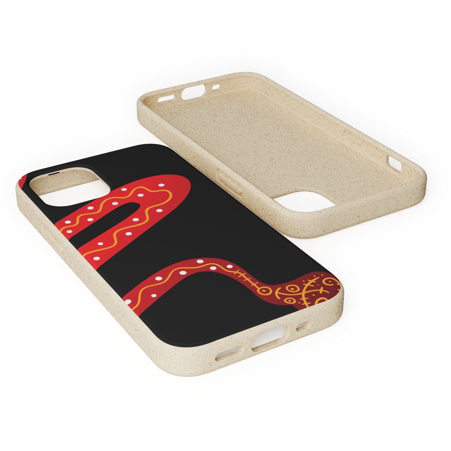 Funda de móvil biodegradable - Wiyu - "La serpiente emplumada" – Serie Amazonía