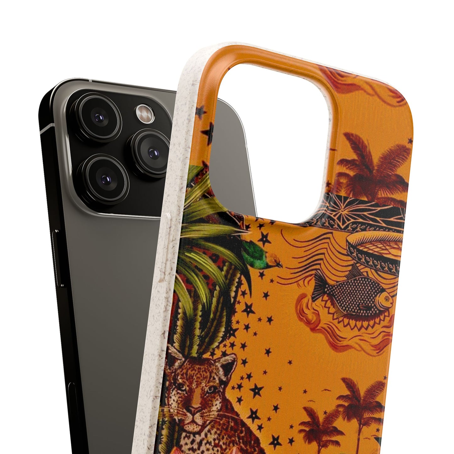 🌿 Fundas Biodegradables – Pintura de la Amazonía | Funda Ecológica para iPhone y Samsung