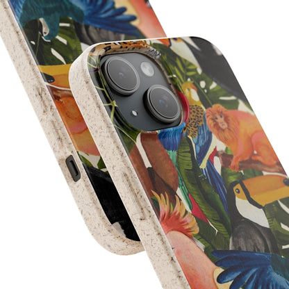 Funda Biodegradable | Pintura Aves de la Amazonía | iPhone y Samsung