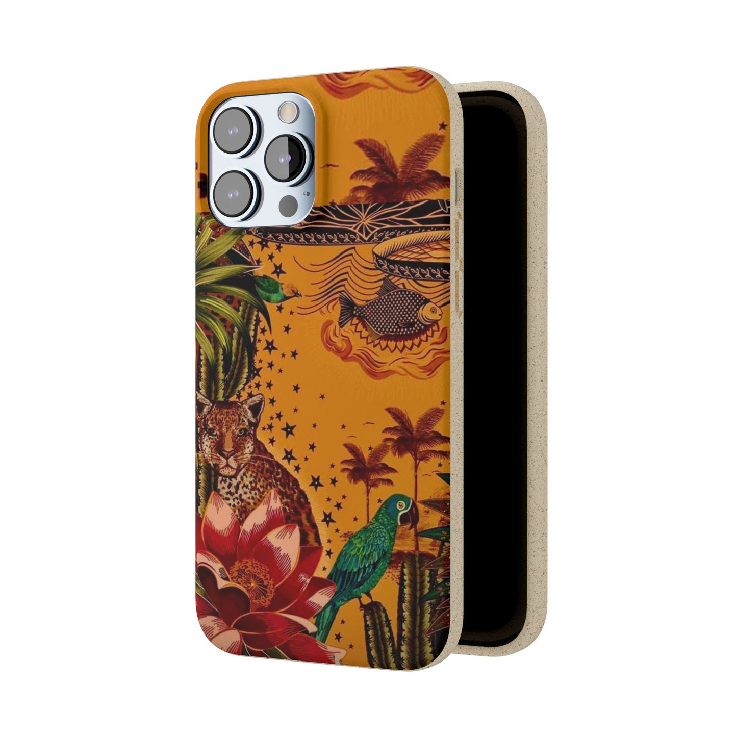 🌿 Fundas Biodegradables – Pintura de la Amazonía | Funda Ecológica para iPhone y Samsung