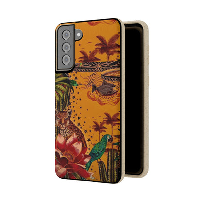 🌿 Fundas Biodegradables – Pintura de la Amazonía | Funda Ecológica para iPhone y Samsung