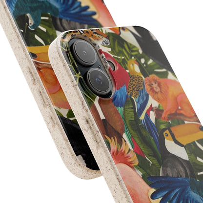 Funda Biodegradable | Pintura Aves de la Amazonía | iPhone y Samsung