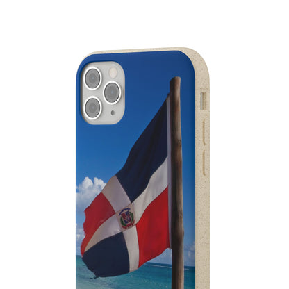 Funda Biodegradable | Bandera de RD en la Playa 🇩🇴 | iPhone y Samsung