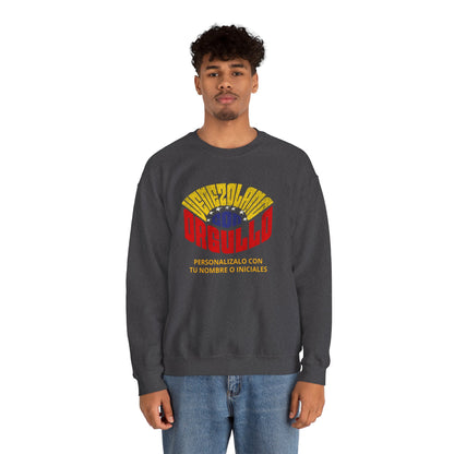 Sudadera Venezolano con Orgullo – Personalizable con tu Nombre o Iniciales
