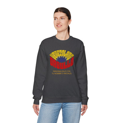 Sudadera Venezolano con Orgullo – Personalizable con tu Nombre o Iniciales