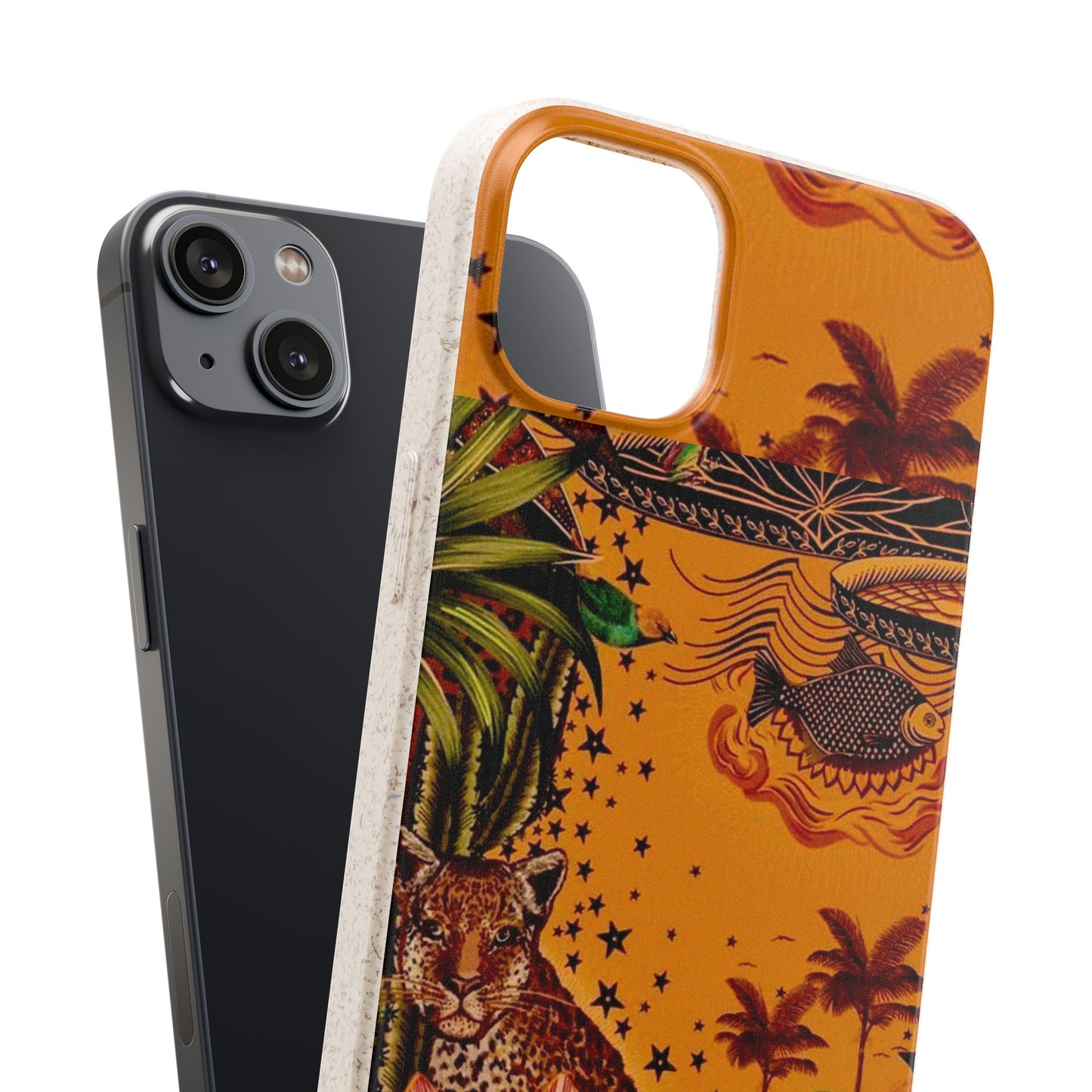 🌿 Fundas Biodegradables – Pintura de la Amazonía | Funda Ecológica para iPhone y Samsung