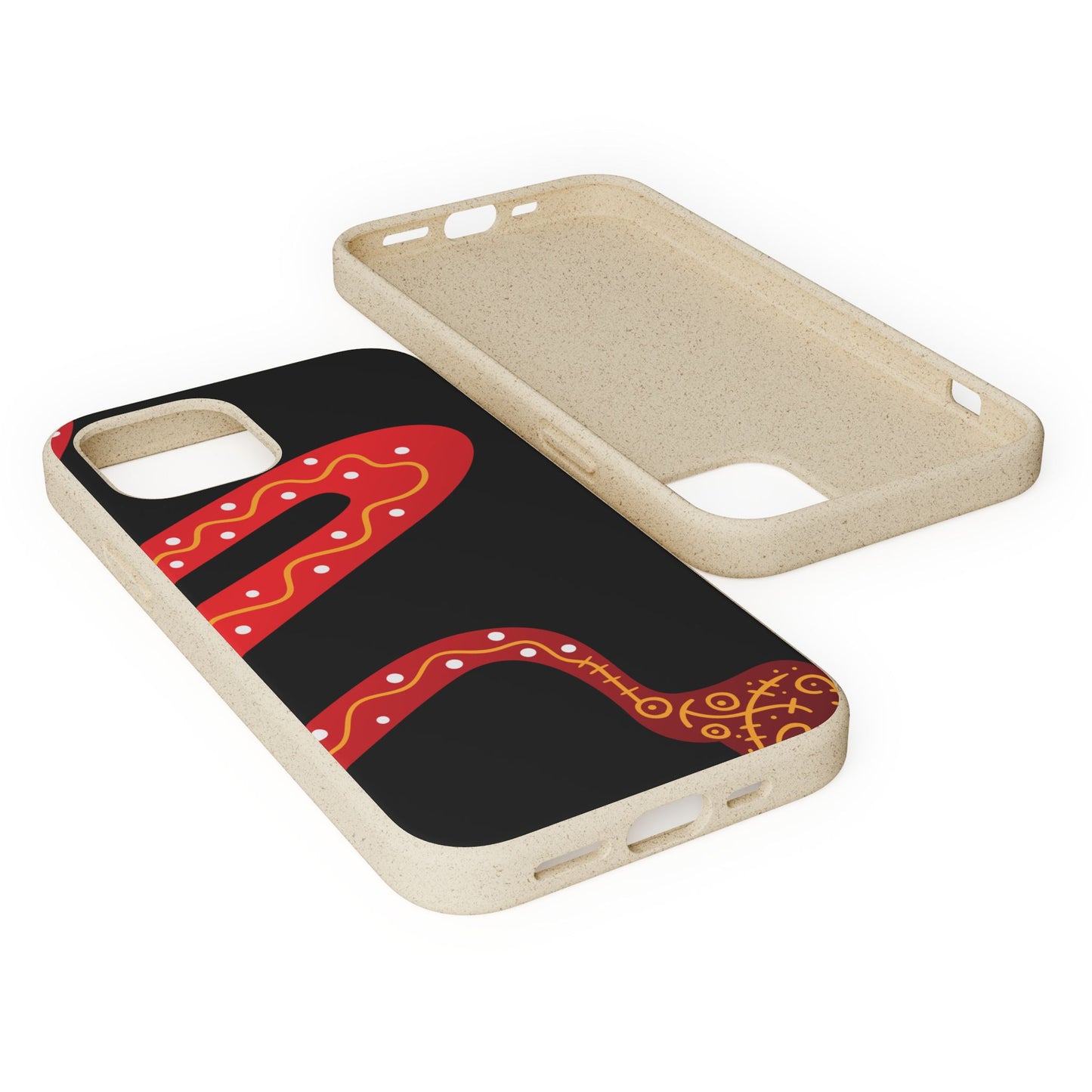 Funda de móvil biodegradable - Wiyu - "La serpiente emplumada" – Serie Amazonía