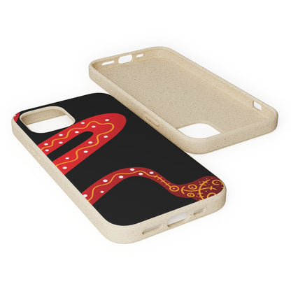 Funda de móvil biodegradable - Wiyu - "La serpiente emplumada" – Serie Amazonía