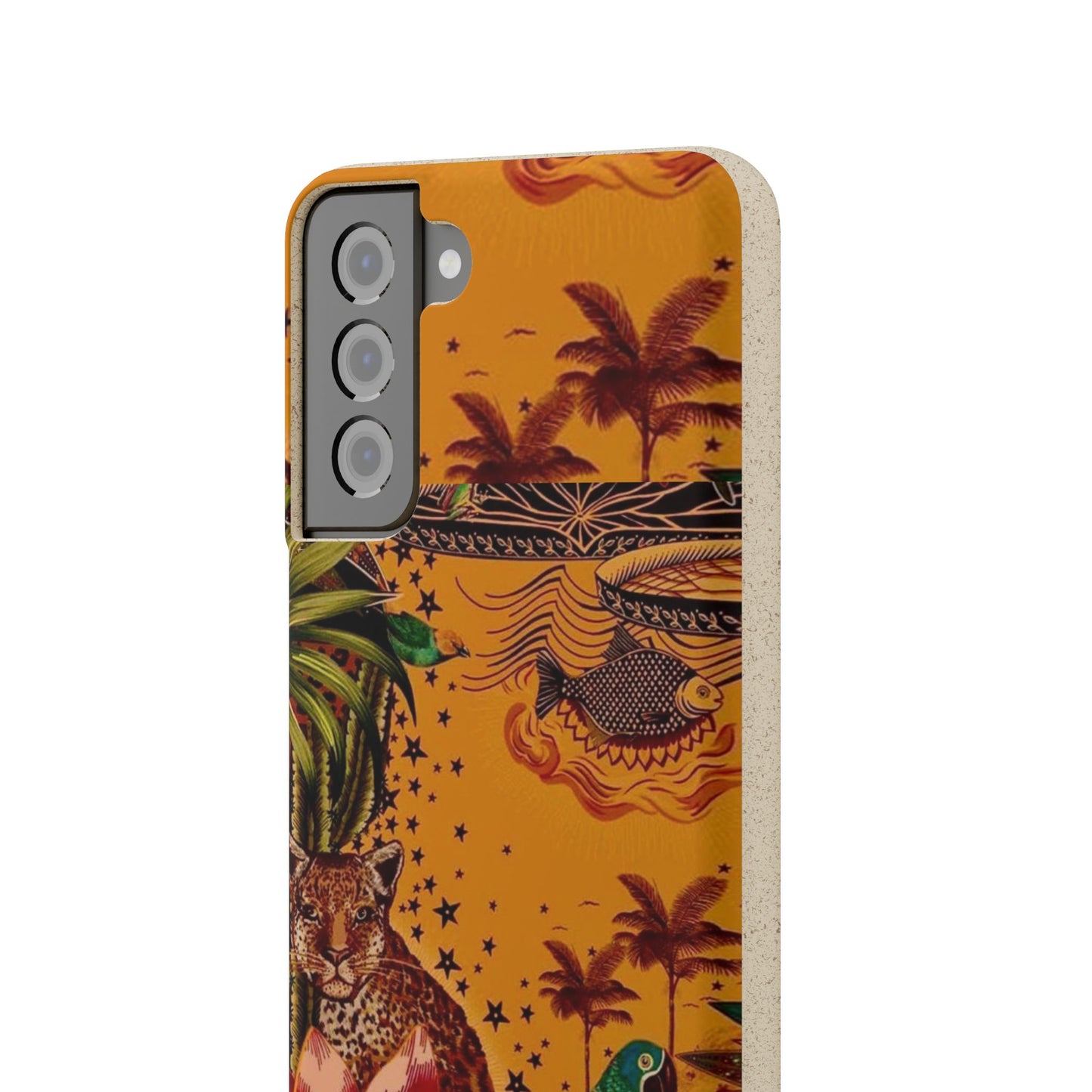 🌿 Fundas Biodegradables – Pintura de la Amazonía | Funda Ecológica para iPhone y Samsung