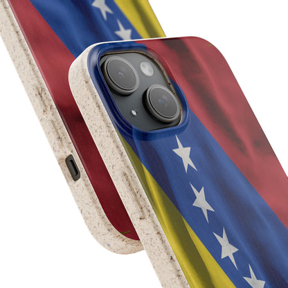 Funda Biodegradable | Bandera de Venezuela – 7 Estrellas | iPhone y Samsung