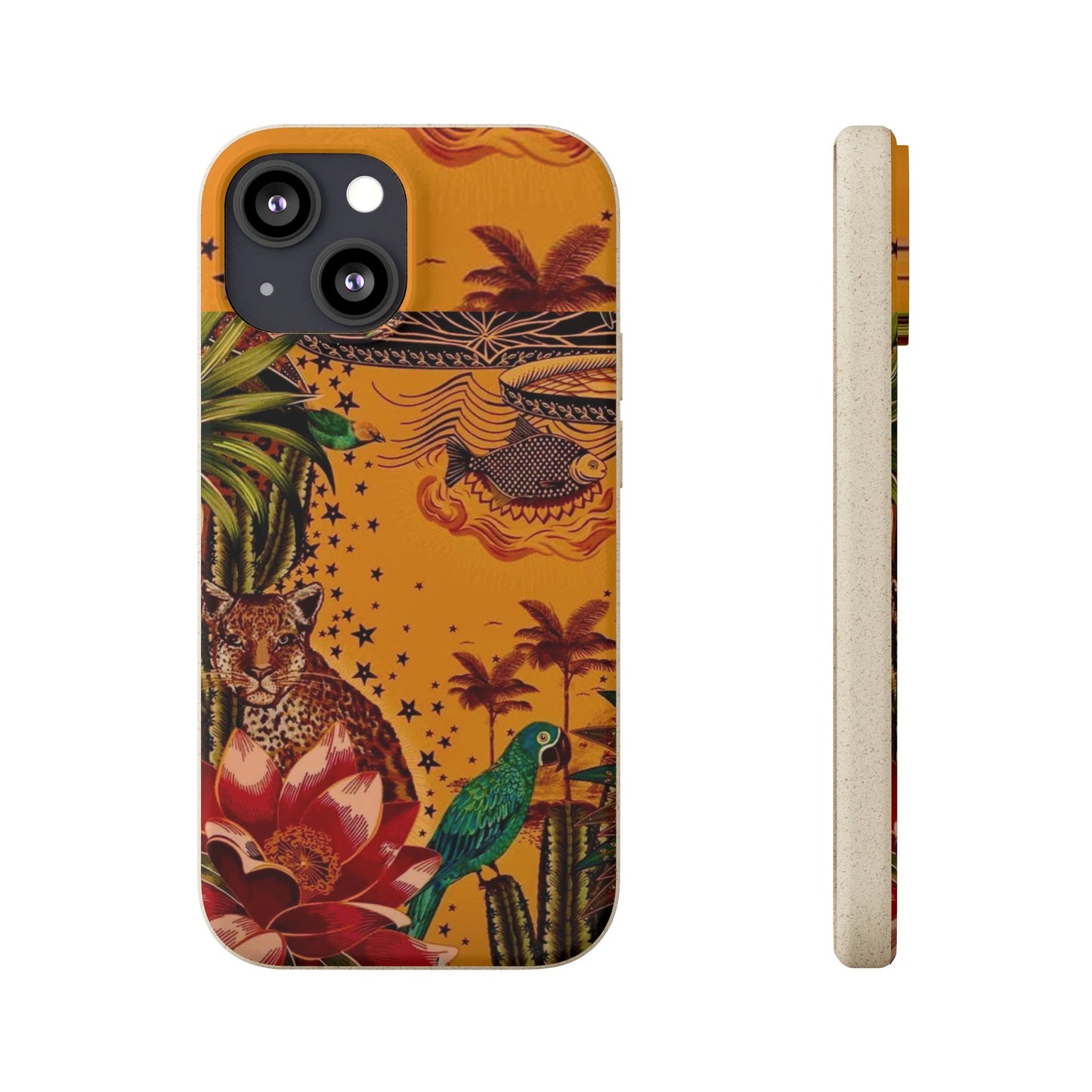 🌿 Fundas Biodegradables – Pintura de la Amazonía | Funda Ecológica para iPhone y Samsung