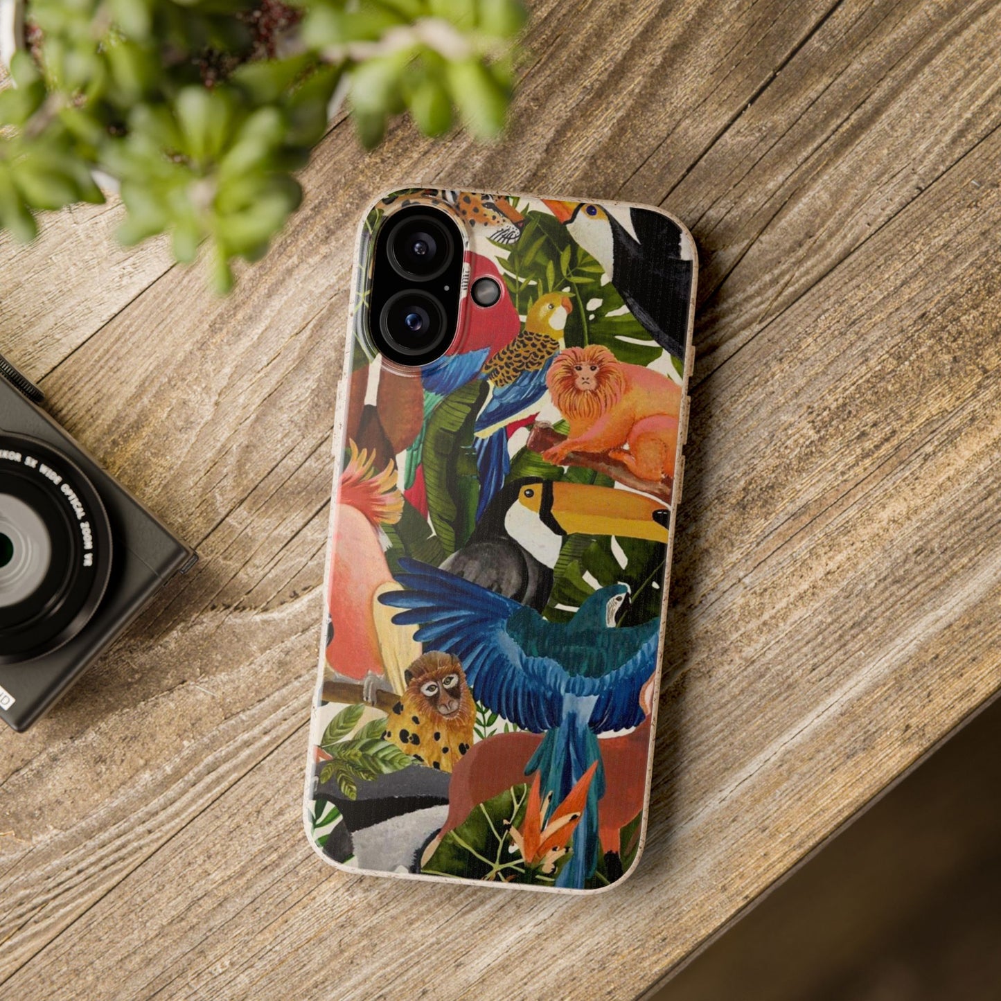 Funda Biodegradable | Pintura Aves de la Amazonía | iPhone y Samsung