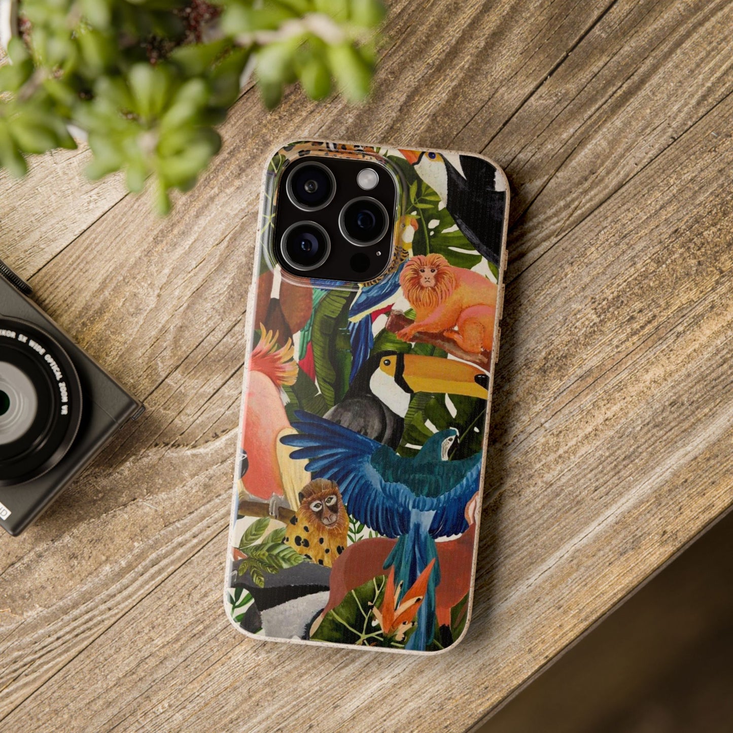Funda Biodegradable | Pintura Aves de la Amazonía | iPhone y Samsung