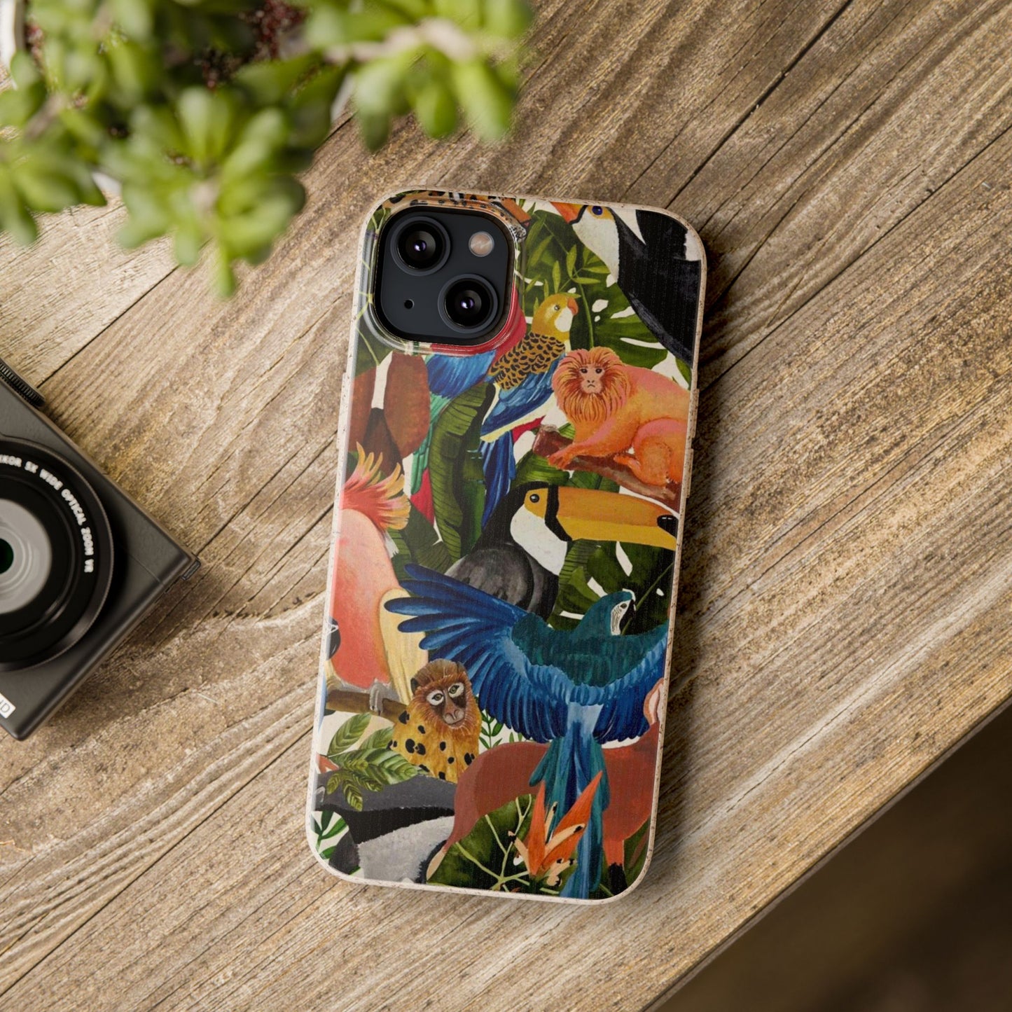 Funda Biodegradable | Pintura Aves de la Amazonía | iPhone y Samsung