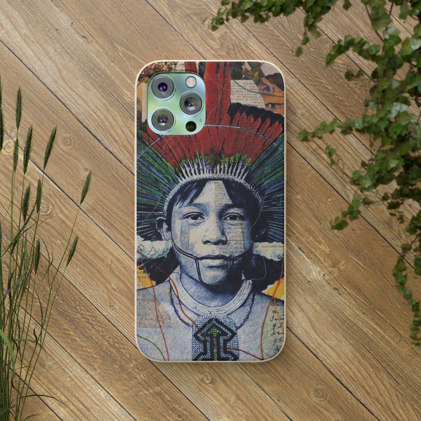 Fundas Biodegradables – collage de la Amazonía | Funda Ecológica para iPhone y Samsung
