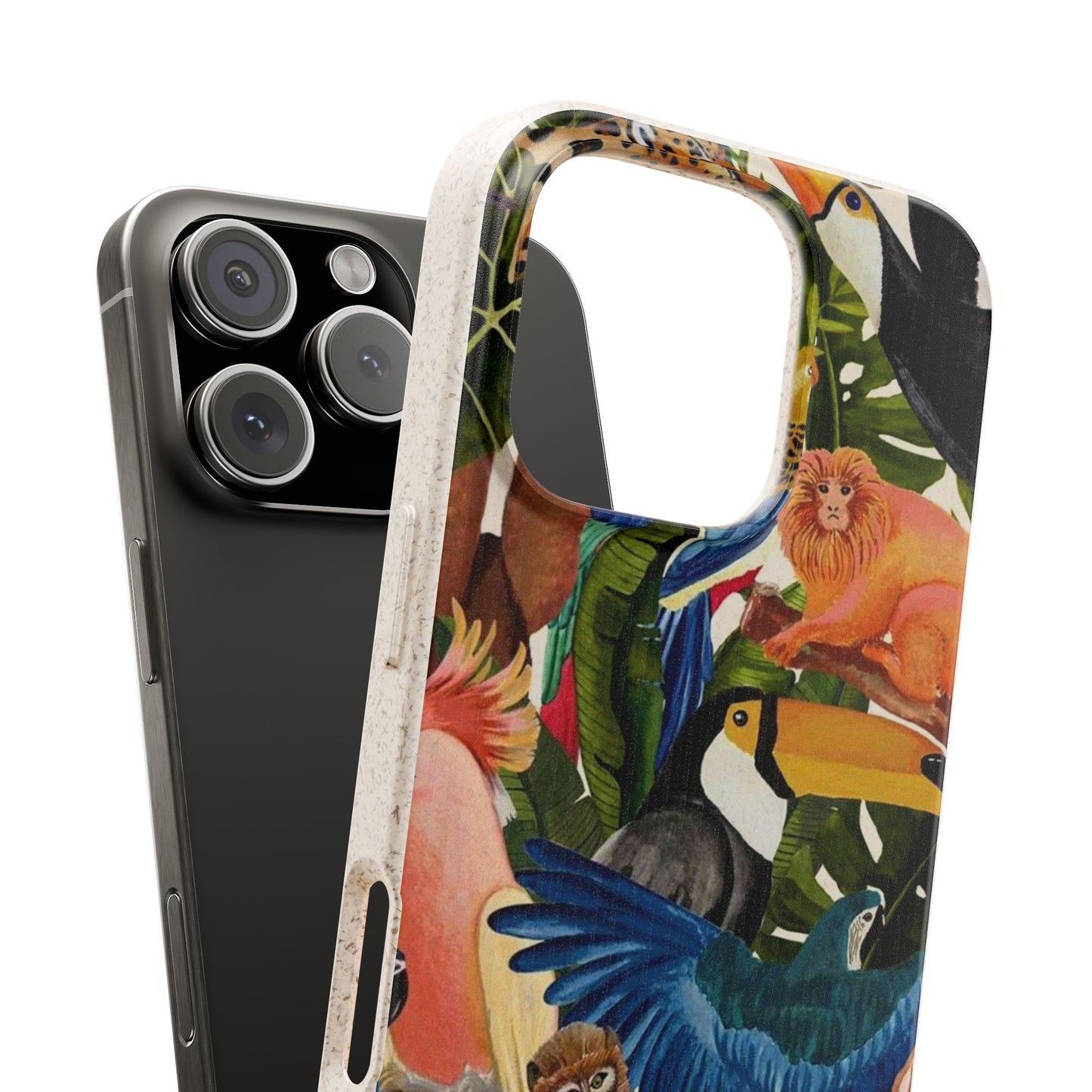 Funda Biodegradable | Pintura Aves de la Amazonía | iPhone y Samsung
