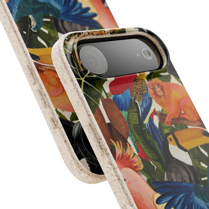 Funda Biodegradable | Pintura Aves de la Amazonía | iPhone y Samsung