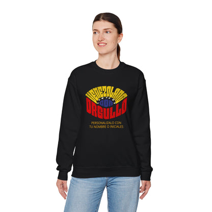 Sudadera Venezolano con Orgullo – Personalizable con tu Nombre o Iniciales