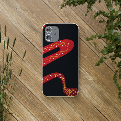 Funda de móvil biodegradable - Wiyu - "La serpiente emplumada" – Serie Amazonía