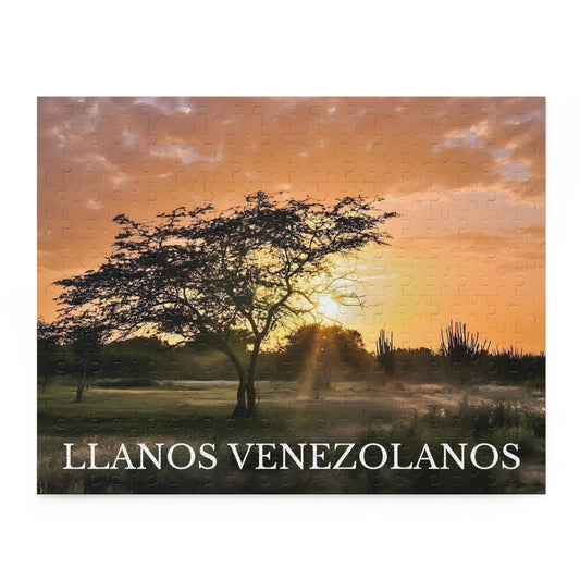 Rompecabezas Atardecer en los Llanos Venezolanos | Paisaje Natural de Venezuela (120, 252 o 500 Piezas)