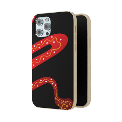 Funda de móvil biodegradable - Wiyu - "La serpiente emplumada" – Serie Amazonía